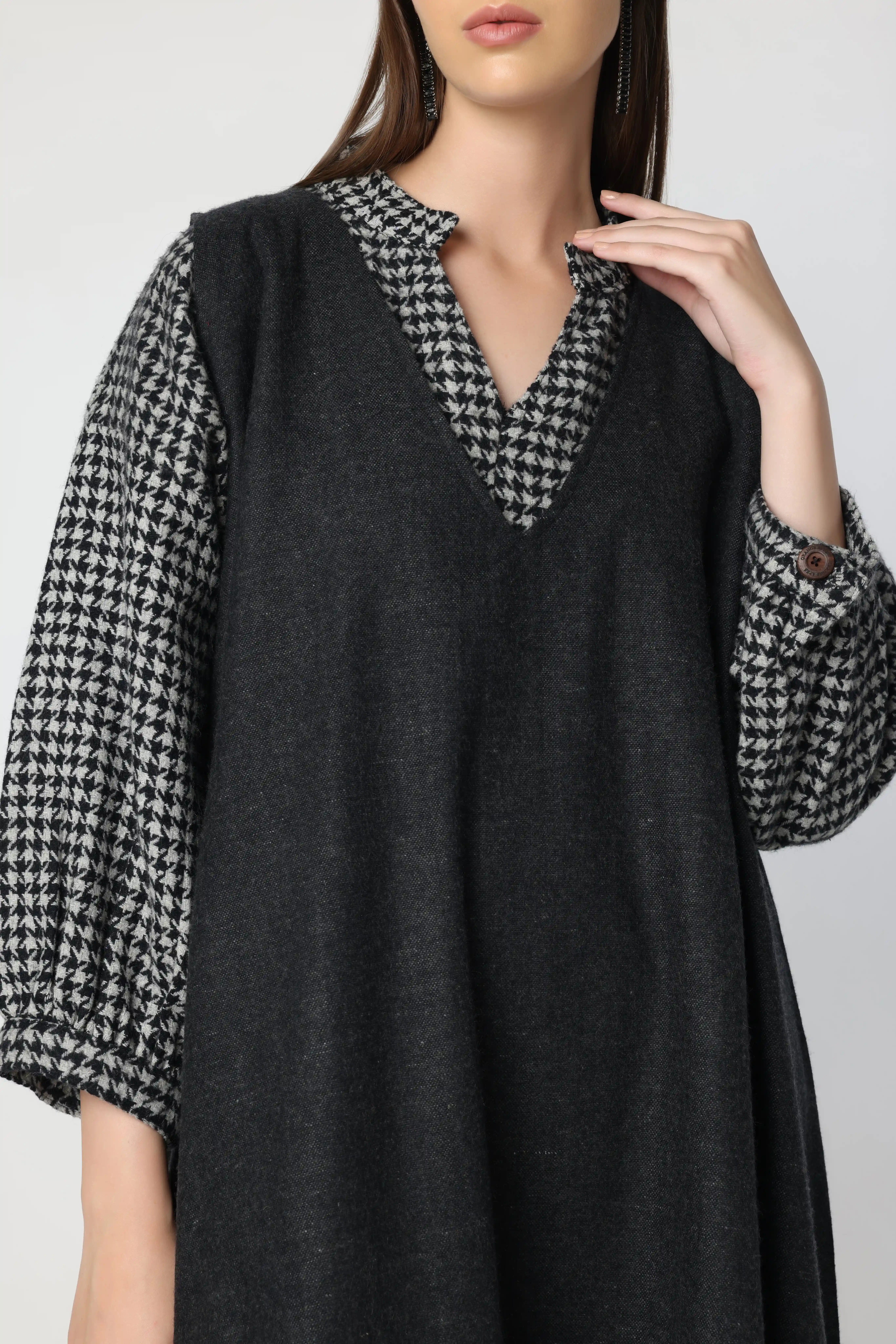 Classic black frill Dress